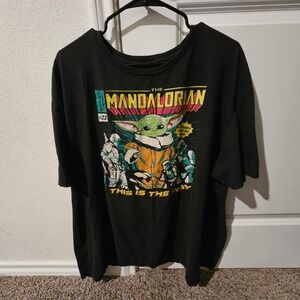 The Mandalorian The Child Baby Yoda Star Wars Graphic T Shirt Men's 2XL